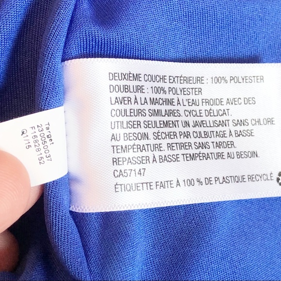 Isani for Target Blue Tropical Floral Print Skirt with Tie - Picture 11 of 15